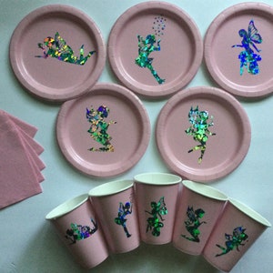 Holographic Fairies 5 Tableware Sets