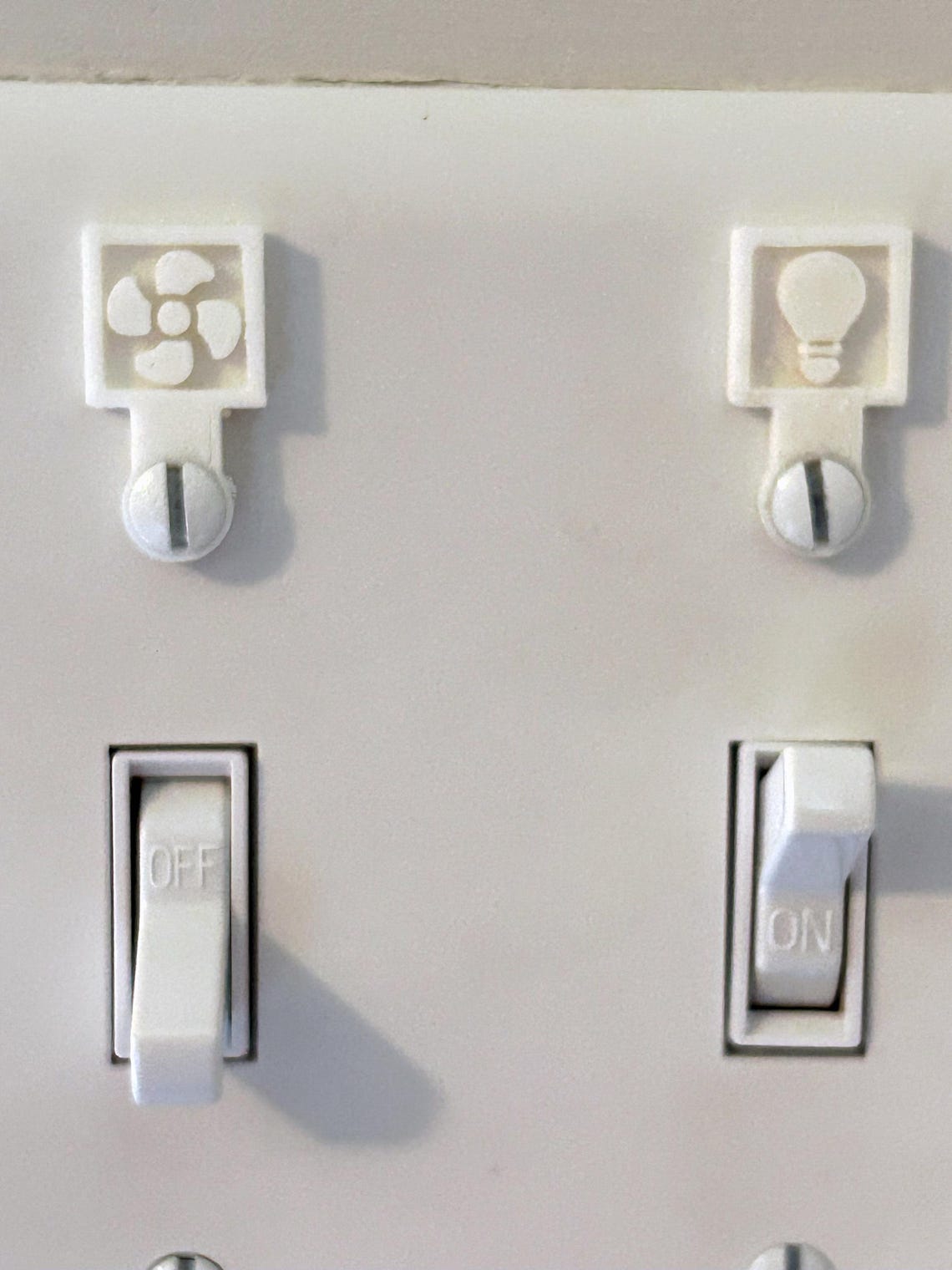 Light Switch Labels for Wall Plates, Switch Identifier Tags, Screw ...