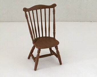 With White Grandfather Clock /& Duxbury Chair 1:12 Scale Chrysnbon Furniture Kit