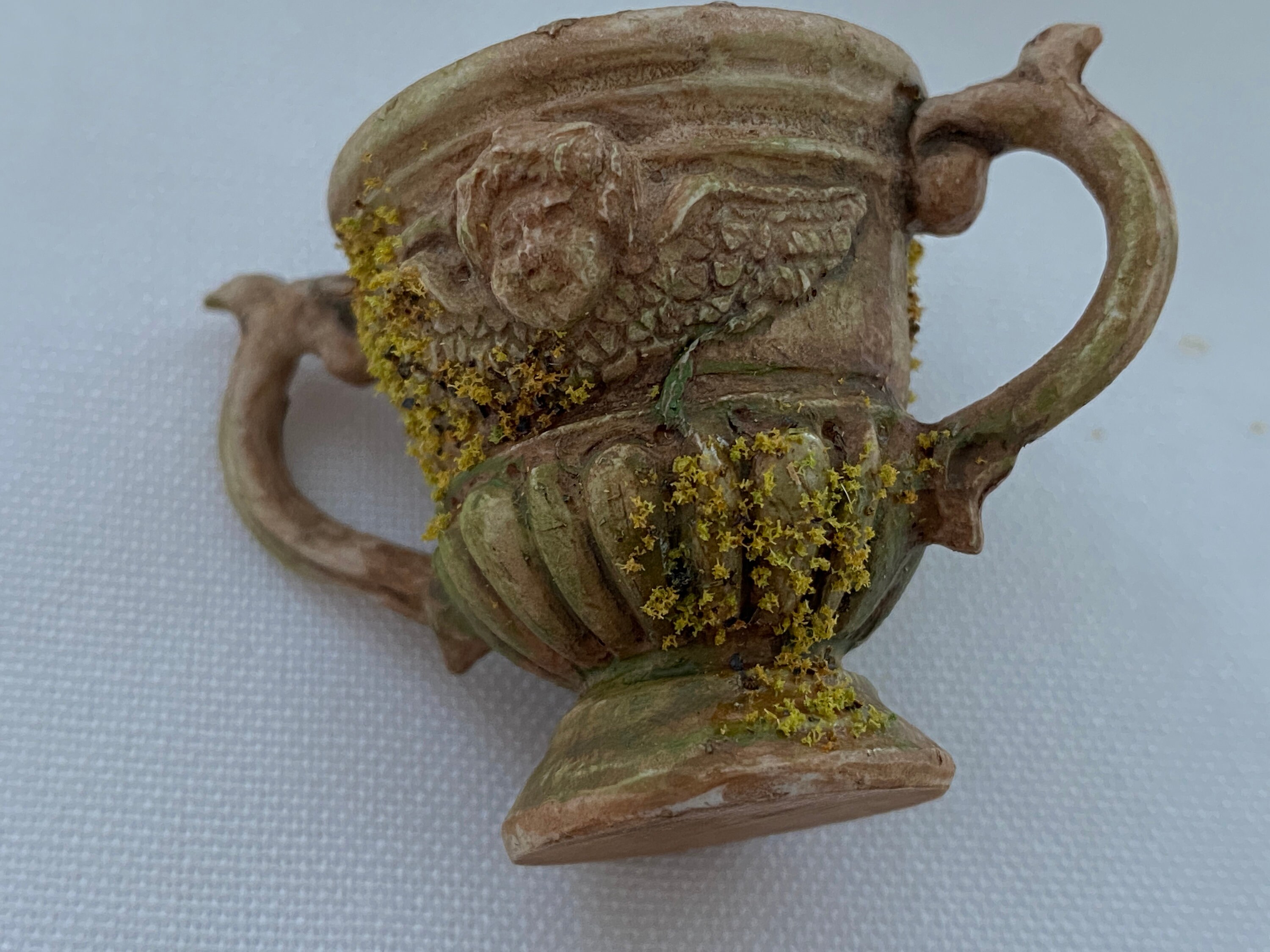 Dollhouse Miniature Caesar's Urn / Vase for Indoor/Outdoor in Green WA0997GN