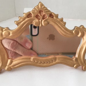 Dollhouse Miniature Mirror ~ Fireplace Mirror ~ Decorative Mirror ~ 1:12 Scale ~ Mantle ~ Vignette ~ Accessories ~ Diorama ~ Room Box