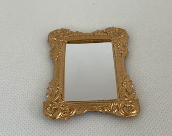 Dollhouse Miniature Mirror ~ Wall Mirror ~ 1:12th Scale ~ Decorative Mirror ~ Furniture ~ Miniature furniture ~ Diorama ~ Room Box