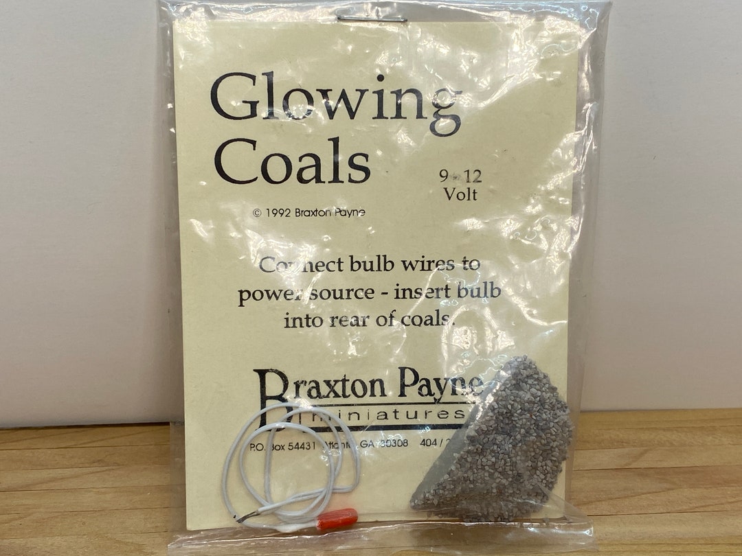 Dollhouse Miniature Glowing Coals Embers 12 Volt Light Bulb 112th