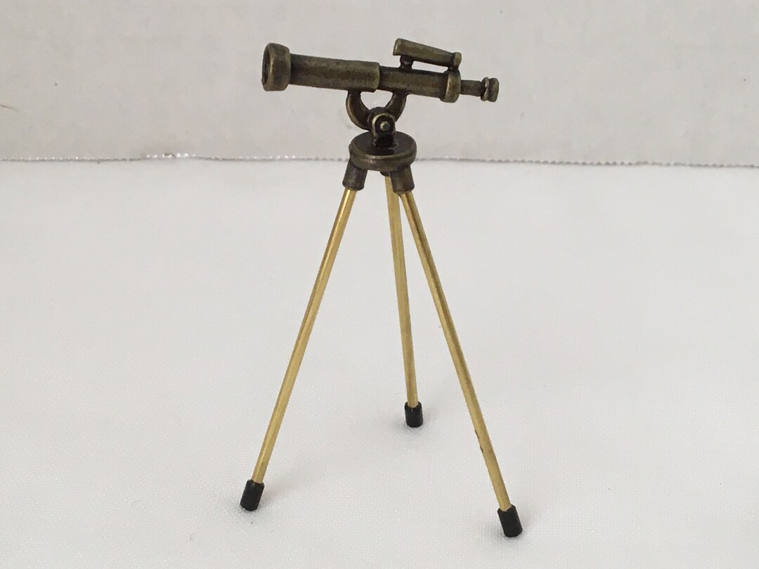 Dollhouse Miniature Telescope Star Gazing Magnifier Etsy