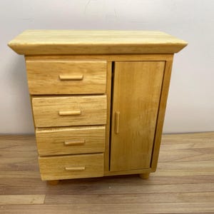Dollhouse Miniature Dresser ~ Bedroom ~ Chest Of Drawers ~ 1:12th Scale ~ Furniture ~ Diorama ~ Room Box ~ Vignette ~ Bedroom Furniture