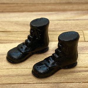 Dollhouse Miniature Boots ~ Shoes ~ Childs ~ 1:12 Scale ~ Diorama ~ Room Box ~ Accessories ~ Mens Boots ~ Footwear ~ Closet ~ Vignette