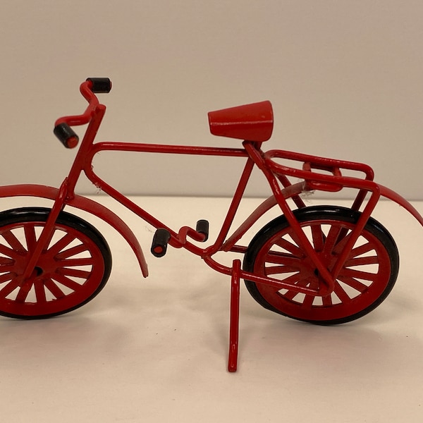 Dollhouse Miniature Bicycle ~ Bike ~ Toy ~ Child's Toy ~ 1:12 Scale ~ Garage ~ Toy Shop ~ Diorama ~ Room Box ~ Vignette
