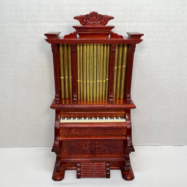 Dollhouse Miniature Pipe Organ ~ Piano ~ Church ~ Music Room ~ Concert Hall ~ 1:12 Scale ~ Furniture ~ Diorama ~ Vignette