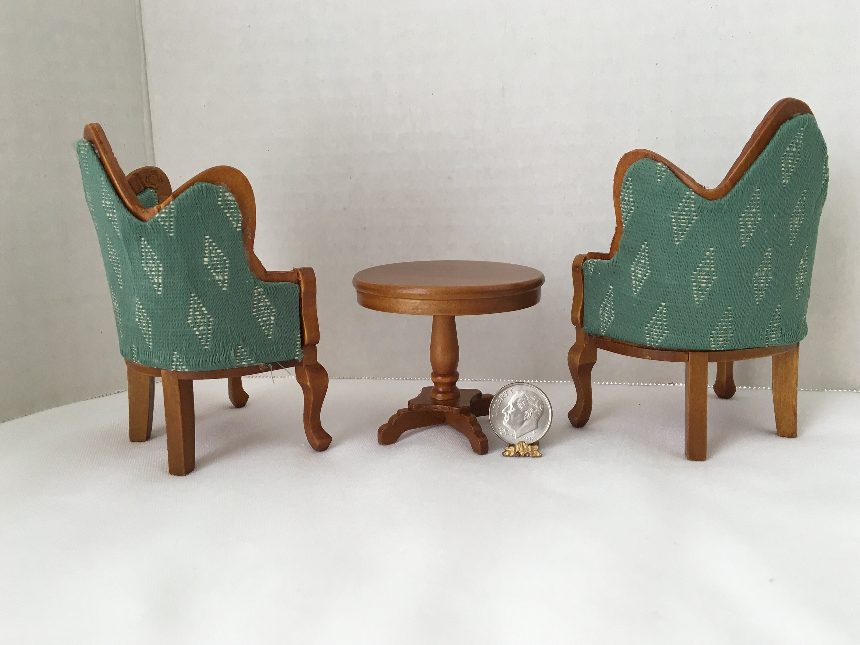 Kit tavolo vittoriano in miniatura per casa delle bambole