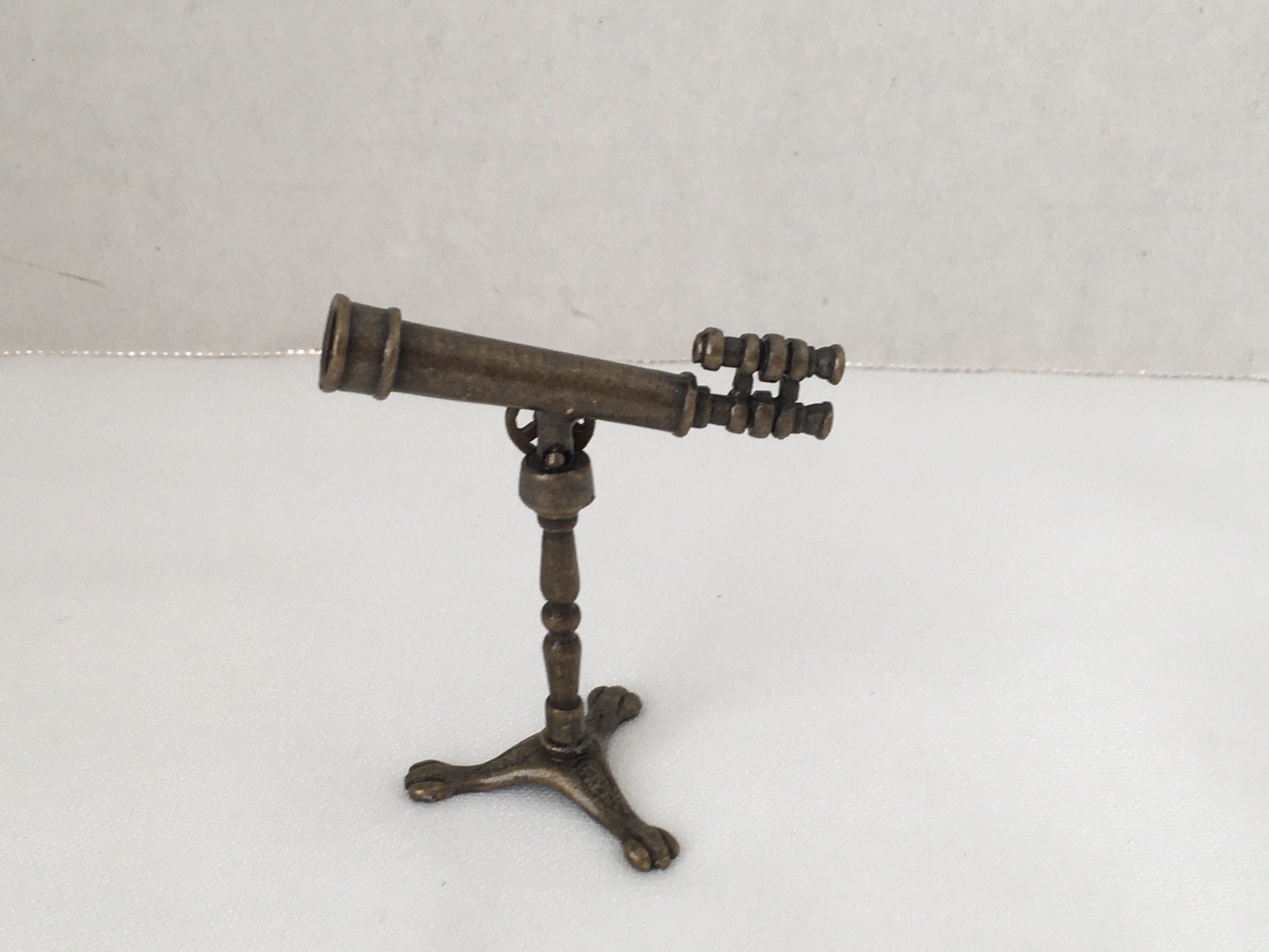 Dollhouse Miniature Telescope Star Gazing Magnifier Etsy