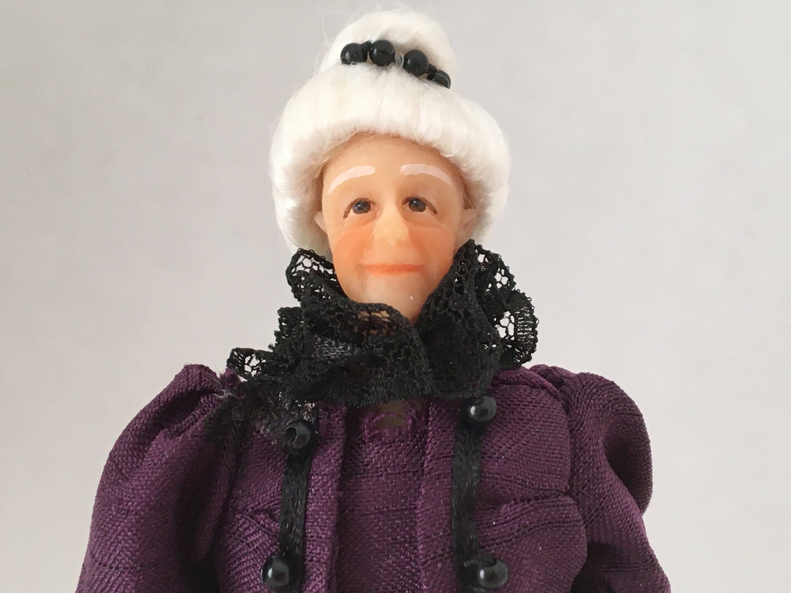 Dollhouse Miniature Doll Victorian Women Grandmother Etsy