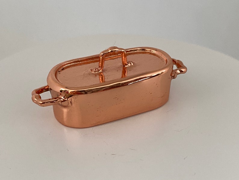 Dollhouse Miniature Fish Poacher Pan Pot Fish Poaching Etsy