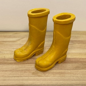 Dollhouse Miniature Boots ~ Rubber Boots ~ Wellingtons ~ Garden Boots ~ Rain Boots ~ Diorama ~ 1:12 Scale ~ Fairy garden ~ Accessories