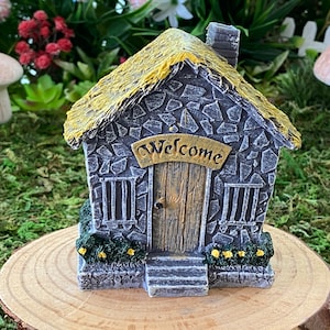 Fairy House ~ Small Miniature House ~ Fairy Garden ~ Miniature Garden ~ Miniature House ~ Gift ~ Gnome Garden ~ Diorama ~ Faux Stone