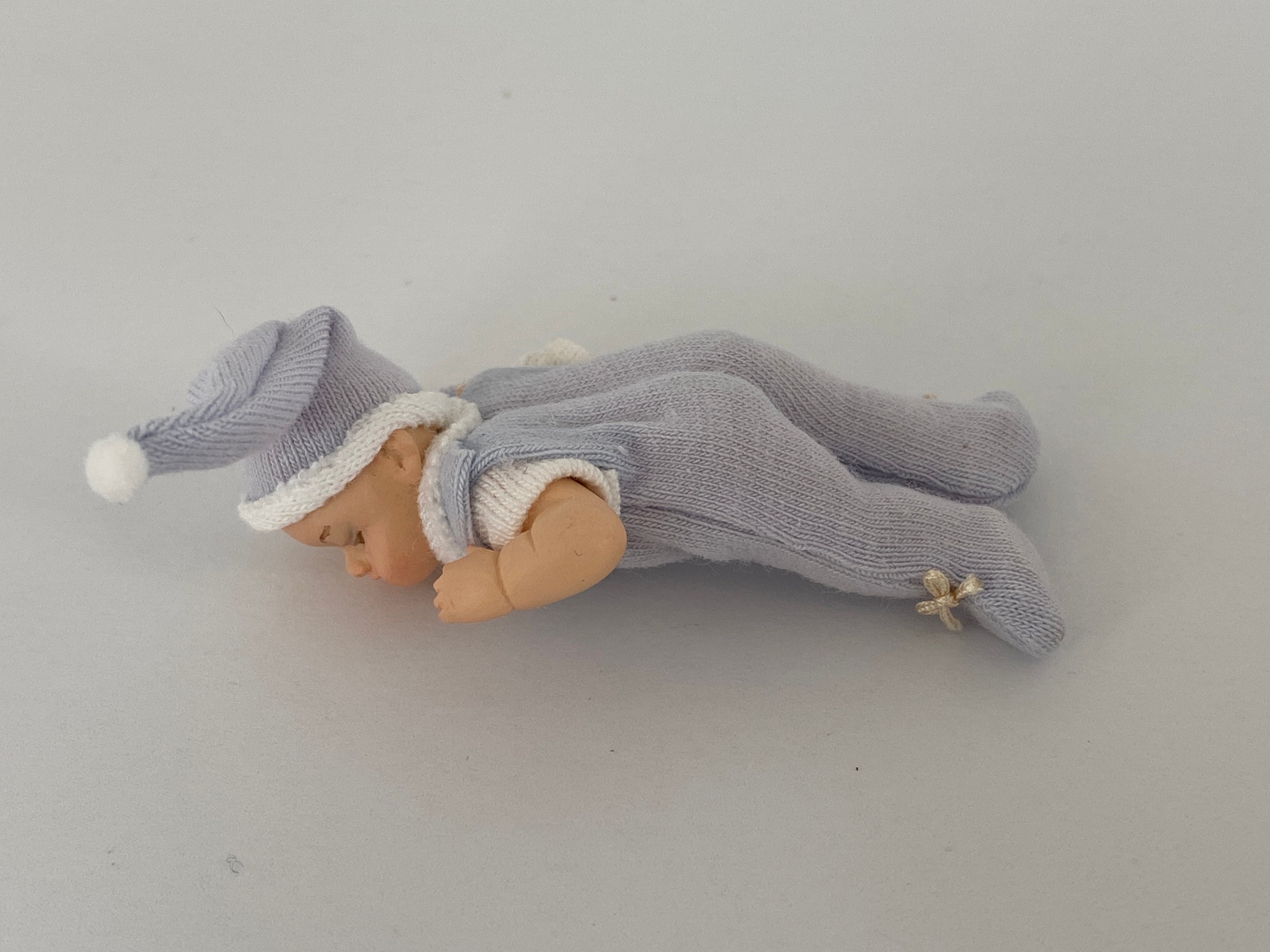 Dollhouse Miniature Doll Baby Sleeping Baby Dollhouse Etsy