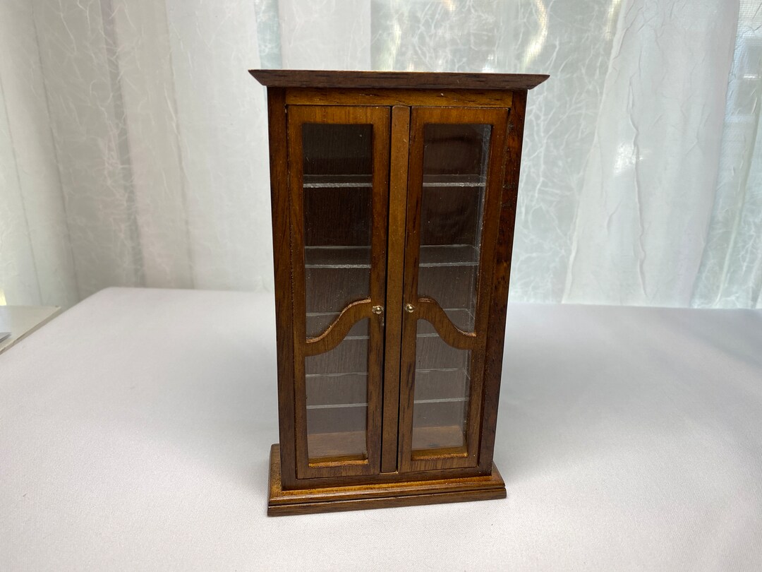 Dollhouse Miniature Bookcase Bookshelves Library Den Curio 1