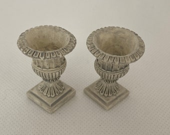 Dollhouse Miniature Decorative Garden Pedestal Urn Vase  Tan FA1650TN 