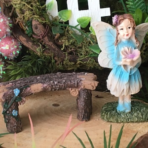 Miniature Fairy ~ Fairy Garden ~ Fairy House ~ Resin ~ Dollhouse ~ Gnome Garden ~ Gift ~ Room Box ~ Diorama ~ Garden Decor ~ Yard Decor
