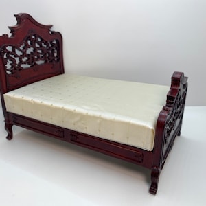 Dollhouse Miniature French Provincial Bed ~ JBM ~ Bedroom ~ 1:12 Scale ~ Furniture ~ Diorama ~ Room Box ~ Vignette