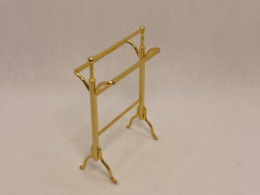 Dollhouse Miniature Quilt Rack ~ Towel Rack ~ Drying Rack ~ 1:12th ...
