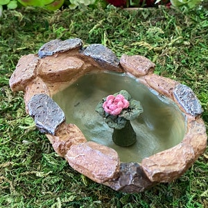 Fairy Pond ~ Lily Pad Pond ~ Fairy Garden ~ Fairy House ~ Miniature Garden ~ Secret Garden ~ Gift ~ Gnome Garden ~ Diorama ~ Pond