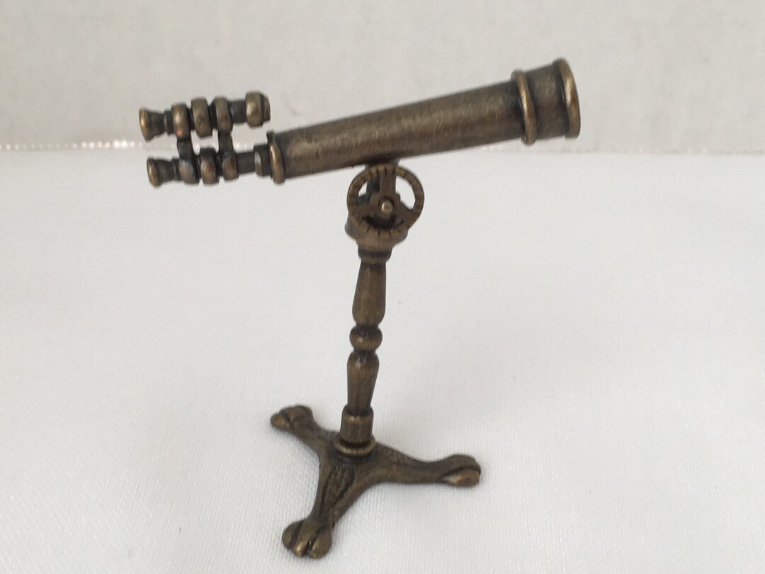 Dollhouse Miniature Telescope Star Gazing Magnifier Etsy