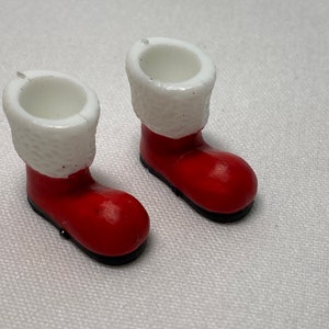 Dollhouse Miniature Santa Boots ~ Christmas ~ Costume ~ Santa Claus ~ Holiday ~ 1:12 Scale ~ Diorama ~ Accessories ~ Room Box ~ Vignette
