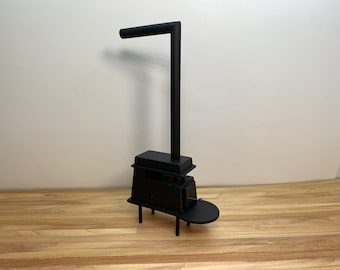 Dollhouse Miniature Stove ~ Wood Stove ~ Artisan ~ Don Cnossen ~ Shaker ~ Vignette ~ 1:12th Scale ~ Furniture ~ Diorama ~ Room Box
