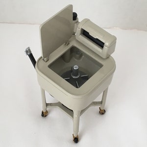 Dollhouse Miniature Wringer Washing Machine Old Fashioned Washing Machine 1:12 Scale Fairy Garden Diorama Room Box Accessories image 3