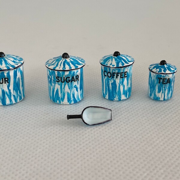 Dollhouse Miniature Canister Set - Etsy