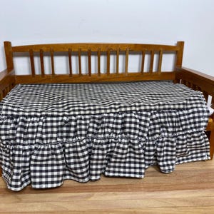 Dollhouse Miniature Bed ~ Day Bed ~ 1:12th Scale ~ Den ~ Sunroom ~ Bedroom ~ Furniture ~ Room Box ~ Diorama ~ Vignette