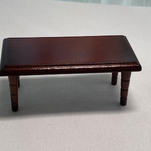 Dollhouse Miniature Coffee Table ~ Living Room ~ Den ~ Family Room ~ 1:12th Scale ~ Parlor ~ Room Box ~ Furniture ~ Diorama ~ Vignette