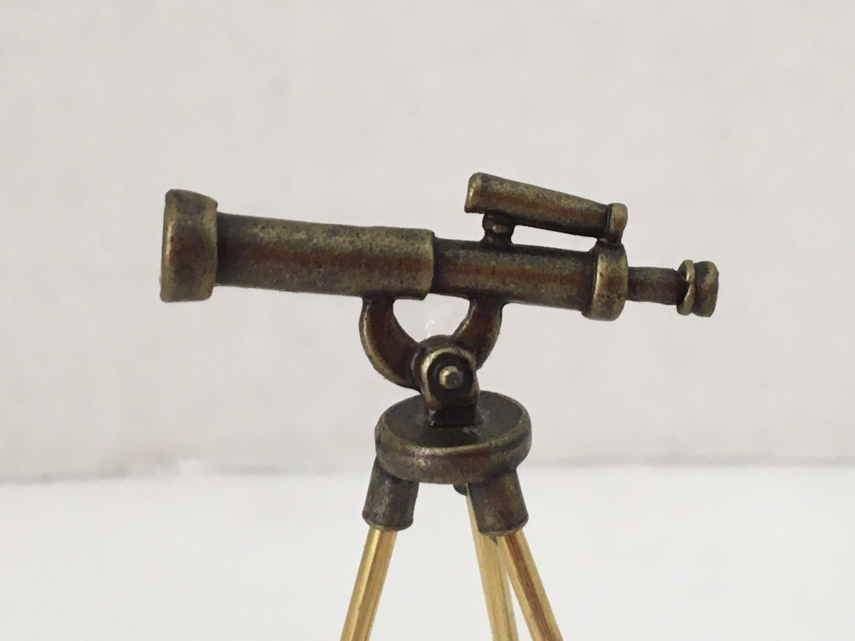 Dollhouse Miniature Telescope Star Gazing Magnifier Etsy