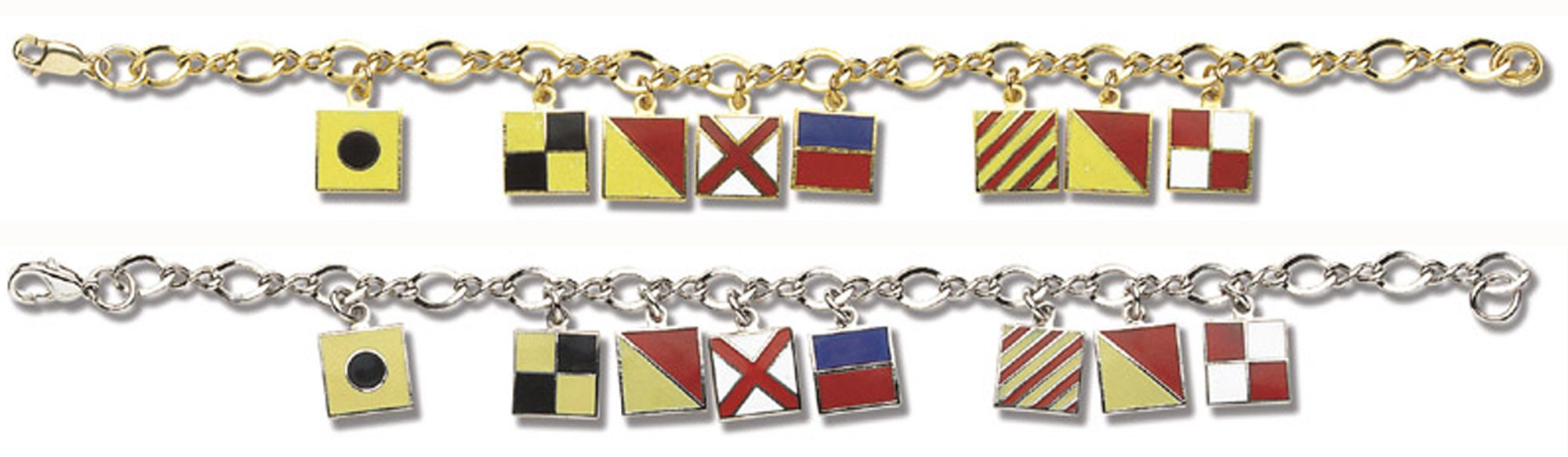 Nautical Code Flag Bracelet Spells Out i Love Etsy