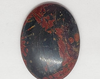 Kirsche Creek Jaspis riesige Oval Cabochon rot & grün Bild Jaspis große Kabine 40x30mm natürliche echte Edelstein S123