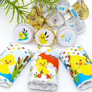 Little Duck Stickers Baby Shower Candy Buffet Labels, Duck Birthday Party Favors