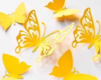 Paper Butterflies Wall Art Butterfly Cutouts for Girl Room Wall Decor