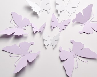 3D Butterfly Wall Decals: Paper Party Decorations (Set of 35)