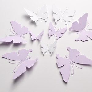 35 Butterfly Wall Decal, 3D Wall Decor, Butterfly Party Decoration, Paper Butterflies, Paper Butterfly Stickers