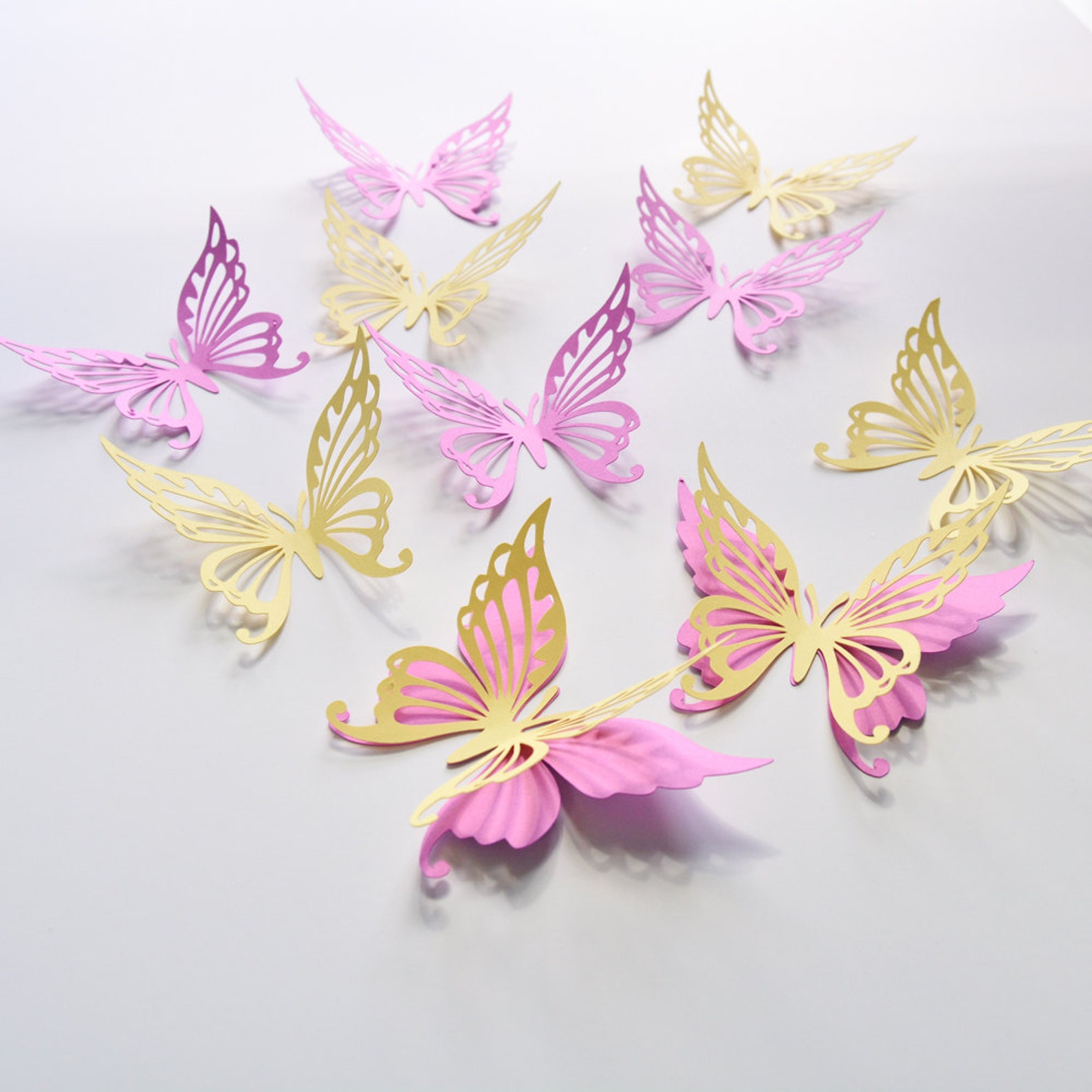 18 Butterfly Wall Decor Butterfly Wall Stickers Butterfly Etsy