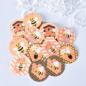 Bee Baby douche Tags, Bee partij gunst leveringen, verjaardagsdecoratie Bee, Bee partij Tags, Bee gunst Tags