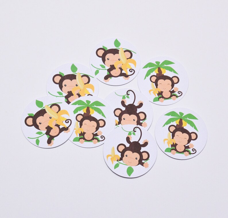 Monkey Tags And Cake Toppers Monkey Cupcake Baby Shower Cupcakes Monkey Baby Shower Decoration Jungle Cake Toppers Centerpieces Table Decor Home Living Safarni Org