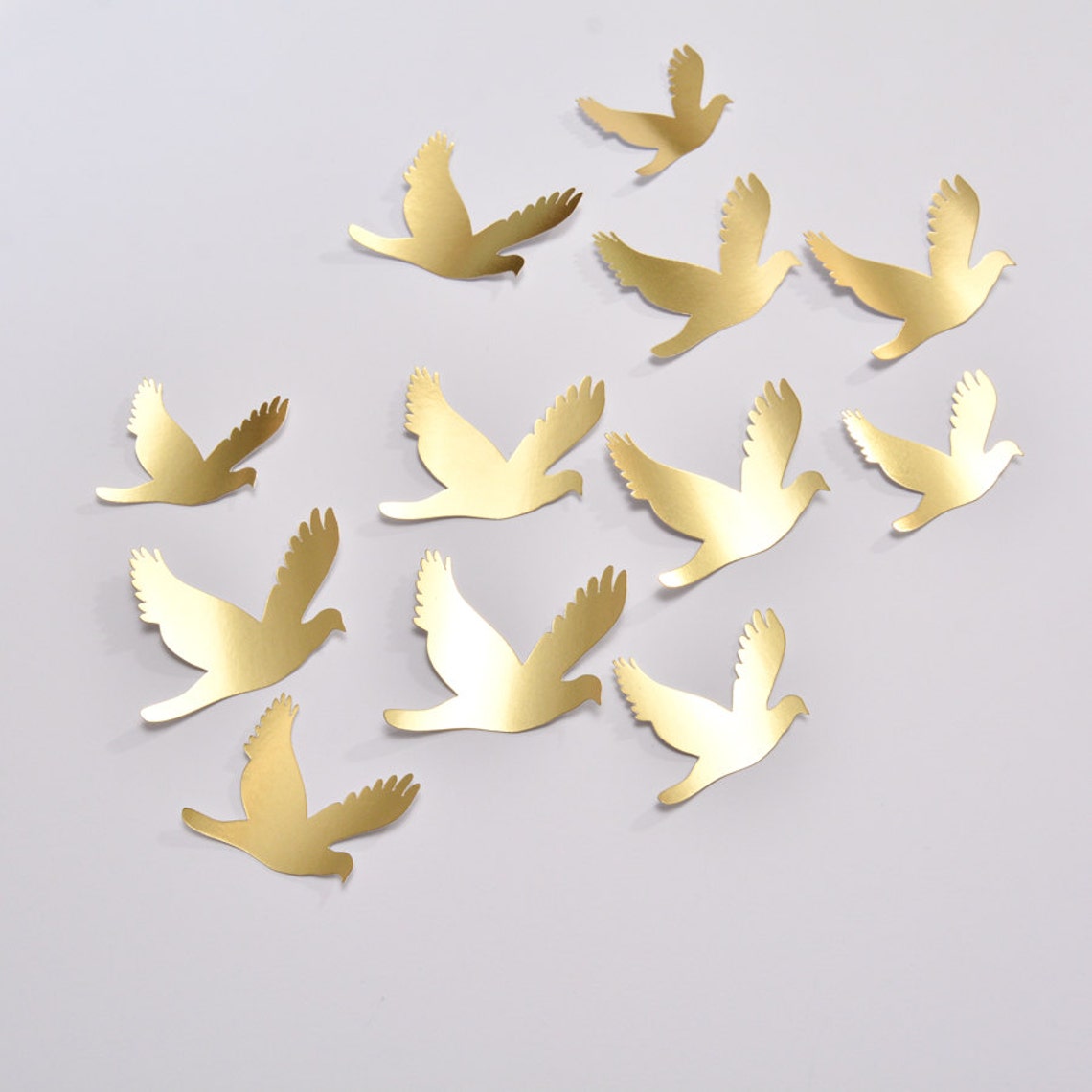 20 Wedding Gold Birds Gold Birds Wall Stickers Birds Etsy