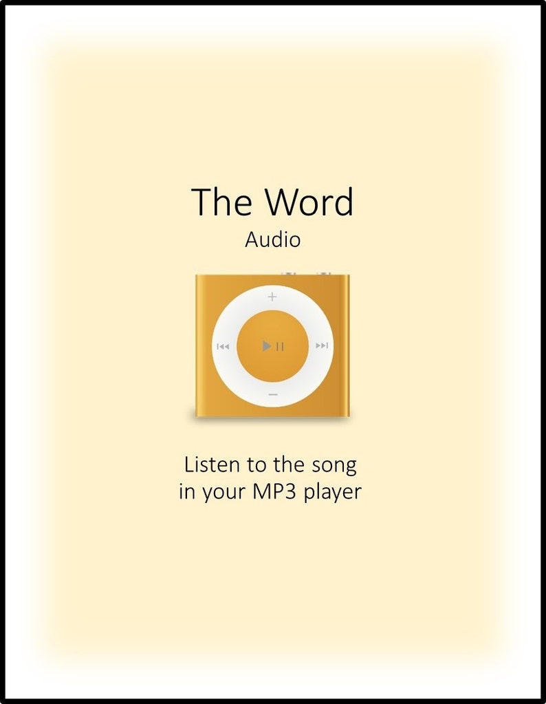 The Wordworship Song Download Print, Digital Sheet Music, Mp3