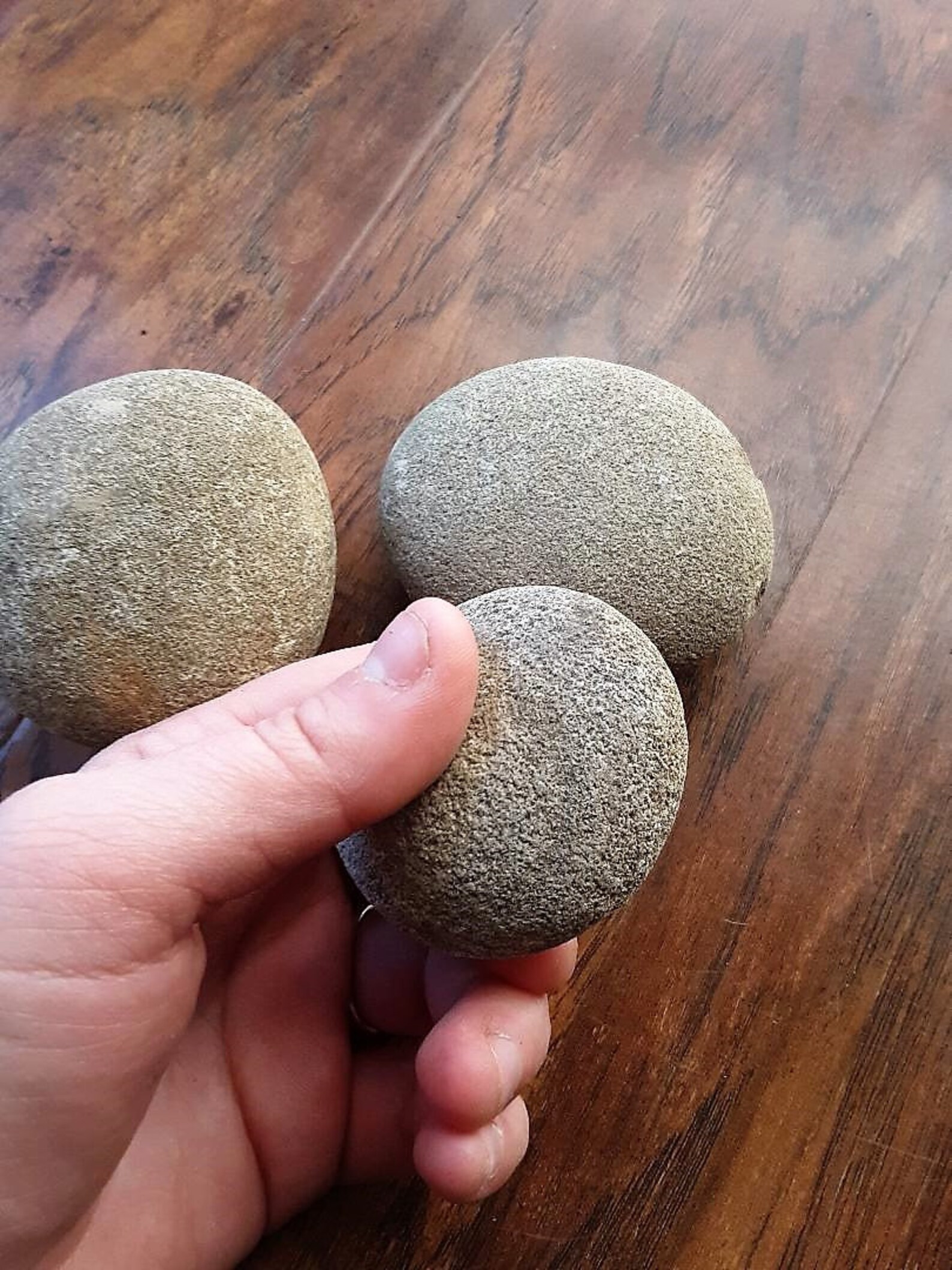 Hammerstone Flint Knapping 3 Stones Abo Primitive Tools Etsy