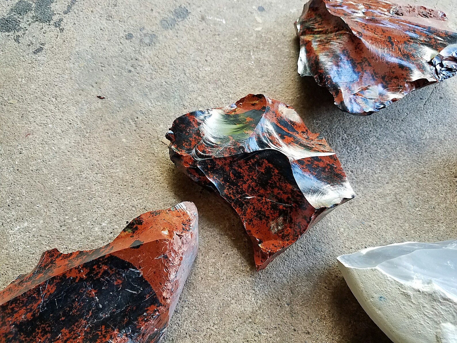 Mixed Flint Obsidian Pedernales Burlington Etsy