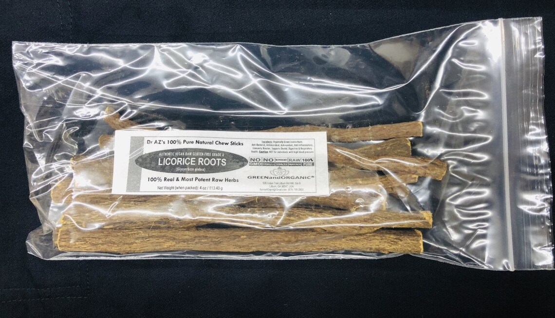 100 ORGANIC 4oz Natural LICORICE ROOT Chew Sticks Liquorice Etsy