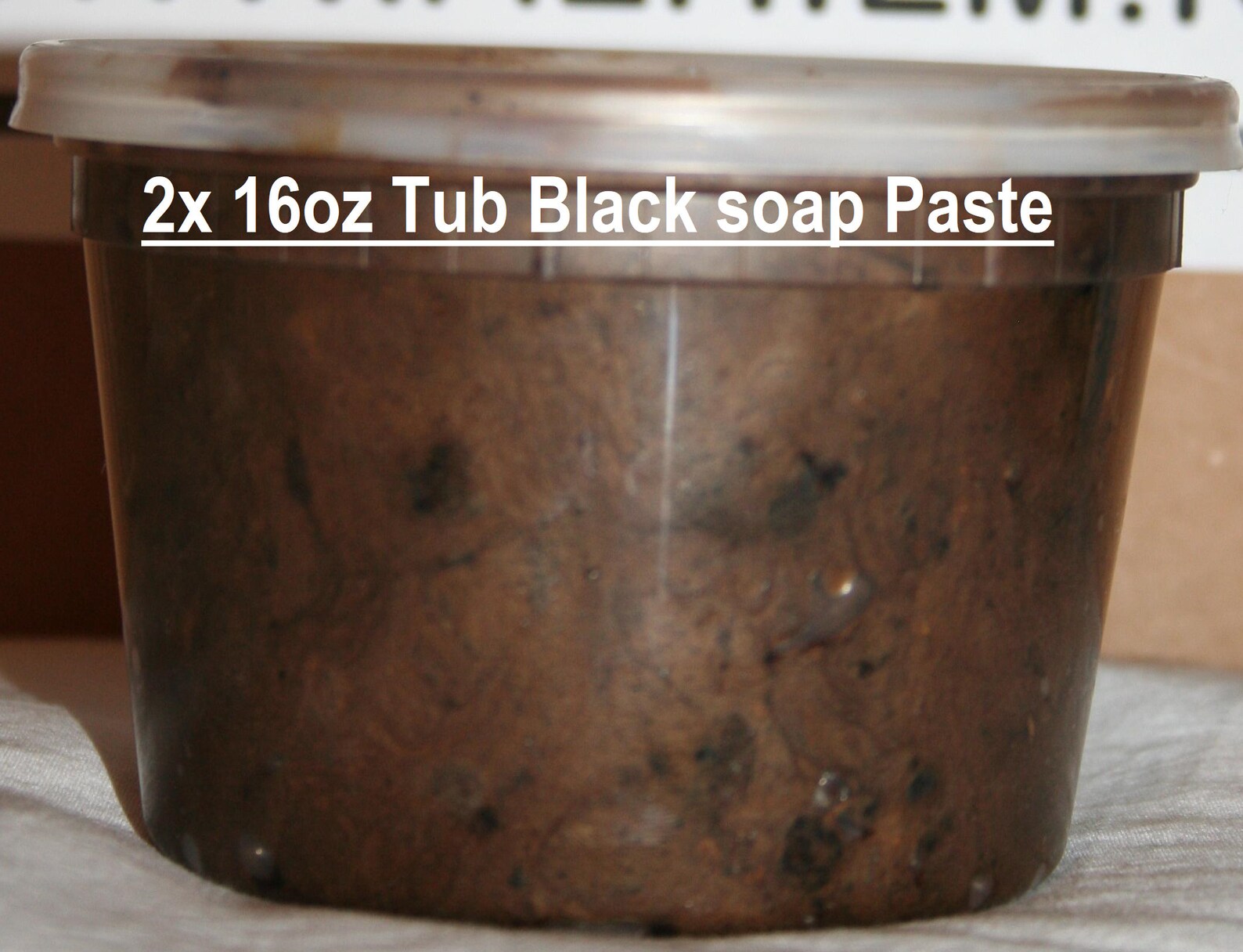 RAW African Black Soap Paste 2x 16oz Tub 100 Natural Herbal Etsy