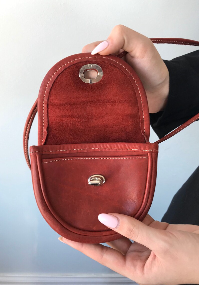 Vintage Roots Leather Crossbody Handbag Roots Red Handbag Etsy