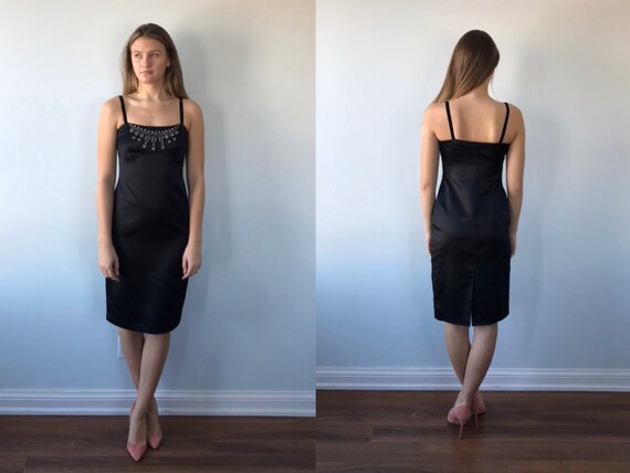 Vintage Black Dress, Evening Dress, Vintage Black